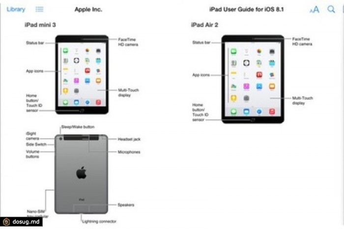 Apple по ошибке рассекретила iPad Air 2 и iPad mini 3 накануне анонса