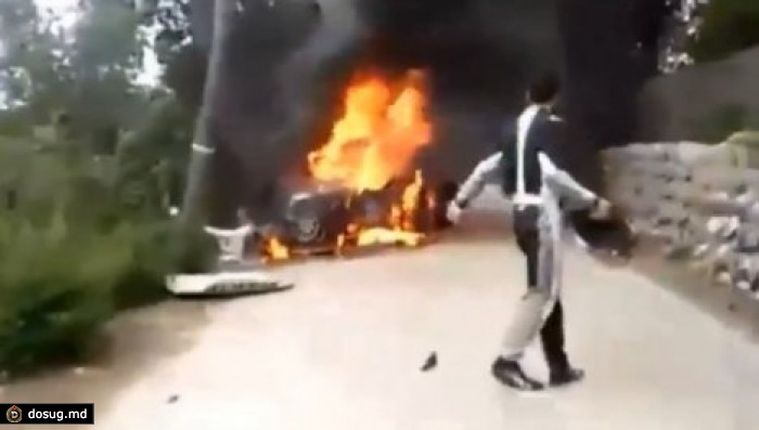 ЧП на автогонках в Испании: штурман сгорел в машине заживо. ВИДЕО