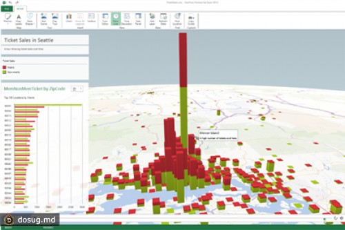 Excel получил географический 3D-визуализатор