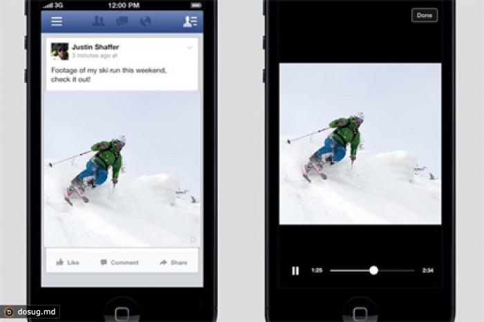 Facebook начал тестирование функции автопроигрывания видео