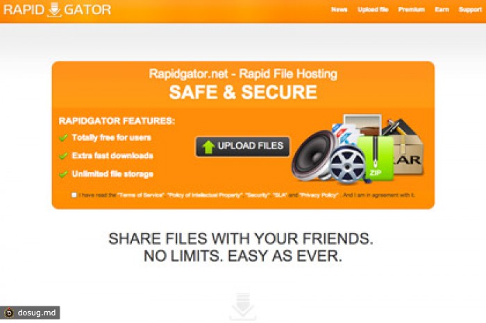 Файлообменник RapidGator удалили из поисковой выдачи Google