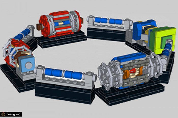 Физик построил модель Большого адронного коллайдера из кубиков LEGO