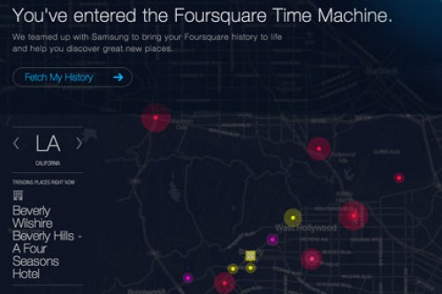 Foursquare предложил пользователям «машину времени»