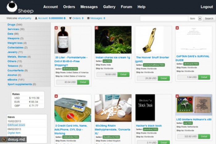 Интернет-магазин наркотиков Sheep Marketplace закрылся из-за крупной кражи биткоинов