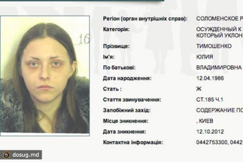Юлия Тимошенко оказалась в розыске за кражу телефона