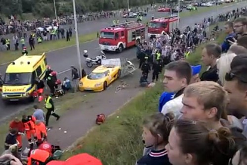 Из-за аварии на автошоу в Польше пострадали 19 человек