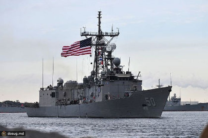 Корабль ВМС США сел на мель в Черном море