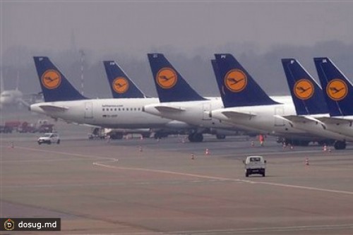 Lufthansa отменила почти все рейсы на понедельник