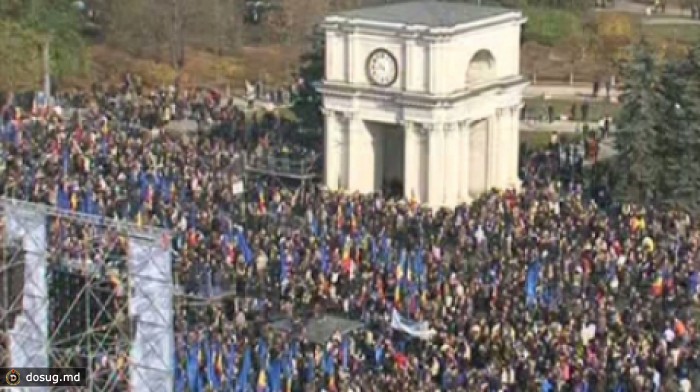 Митинг в поддержку евроинтеграции Молдовы в ПРЯМОМ ЭФИРЕ на Publika TV