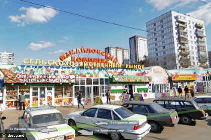 На Измайловском рынке в Москве произошел пожар