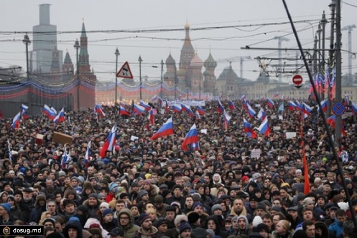 На марше оппозиции в Москве задержано более 50 человек