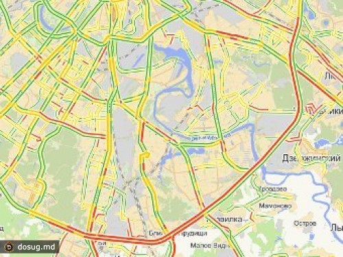 На юге МКАД образовалась 30-километровая пробка