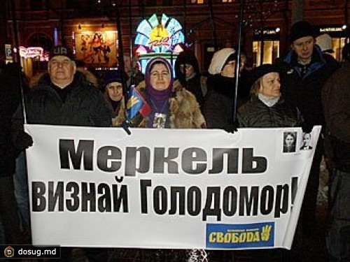 Немецкое посольство в Киеве пикетировали поклонники Бандеры