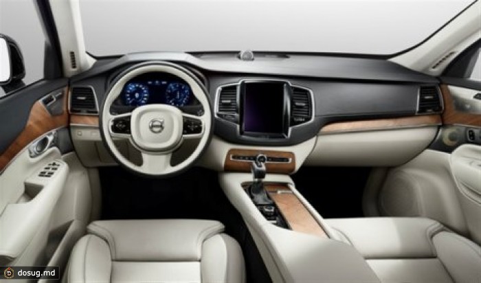 Новый Volvo XC90: огромный планшетник и рычаг КПП из хрусталя. ФОТО