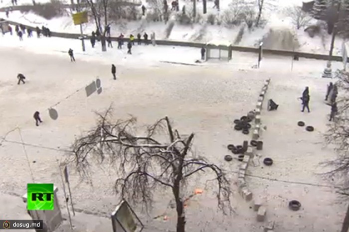 Оппозицию вытеснили с улицы Грушевского в Киеве