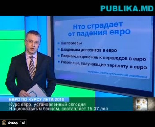 Падение евро сказывается на жителях Молдовы