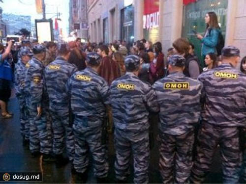 Полиция назвала количество задержанных в центре Москвы