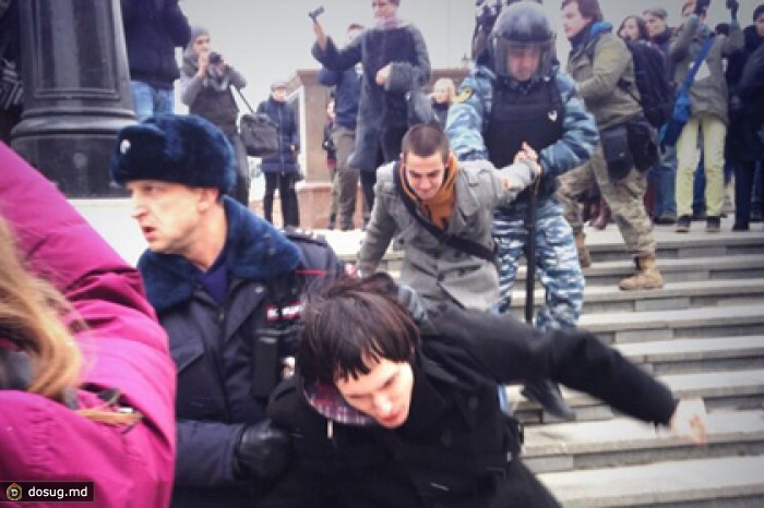Полиция отчиталась о задержаниях в центре Москвы