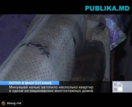 Потоп в многоэтажке: ночью затопило несколько квартир в одном из кишиневских домов