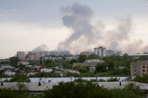 Пожар на федеральной трассе под Самарой потушен