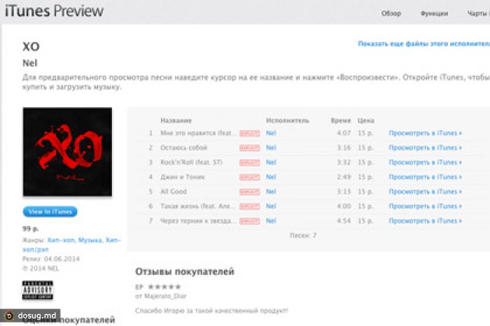 Российский рэпер Nel обогнал 50 Cent в чартах iTunes