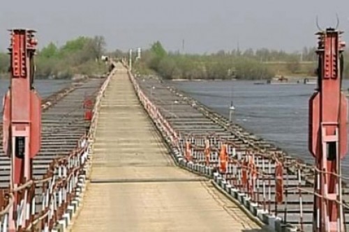 Самую длинную в России понтонную переправу навели в последний раз