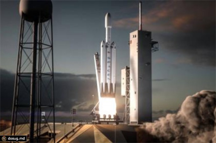SpaceX представила анимацию полета тяжелой ракеты Falcon Heavy