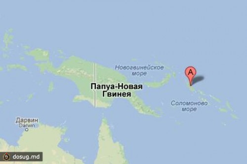 У берегов Папуа — Новой Гвинеи произошло сильное землетрясение