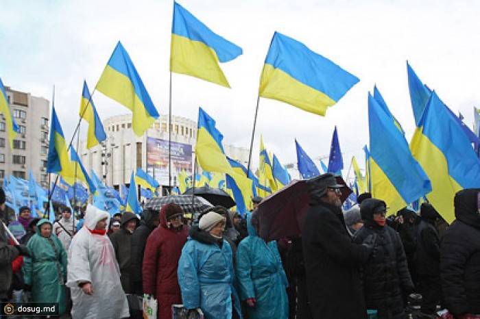 В Киеве устроили бессрочную акцию в поддержку Януковича