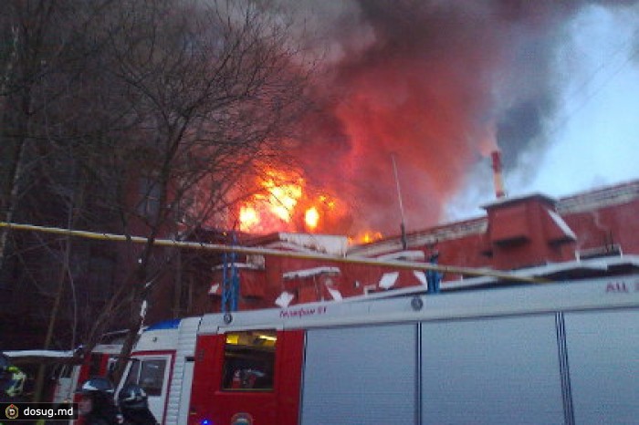 В Москве произошел крупный пожар