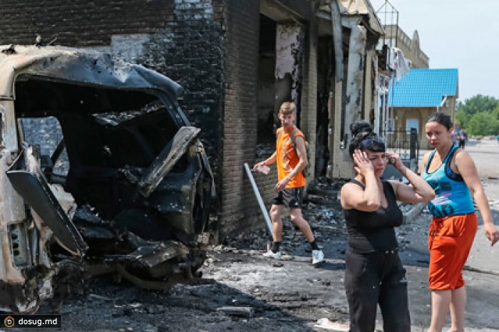 В Славянске от осколочных ранений погибли двое детей