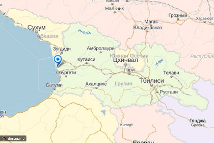 В грузинском Поти сожгли российский флаг