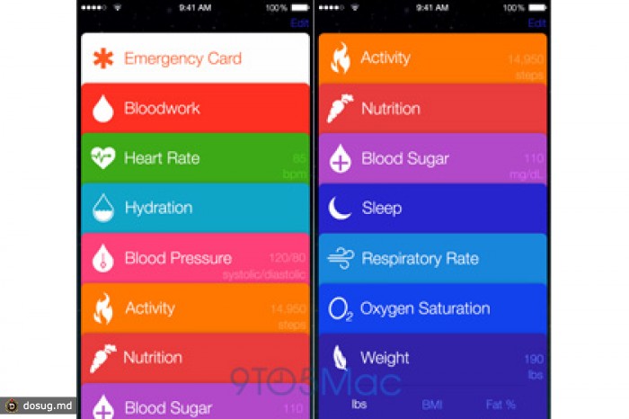 В iOS 8 отыскали приложение про здоровье