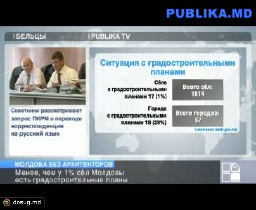 В половине районов Молдовы нет специалистов в области архитектуры