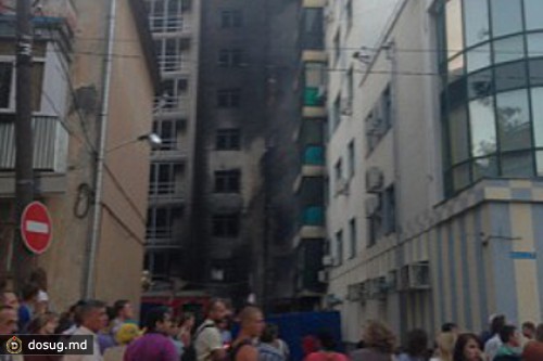 В центре Нижнего Новгорода произошел крупный пожар