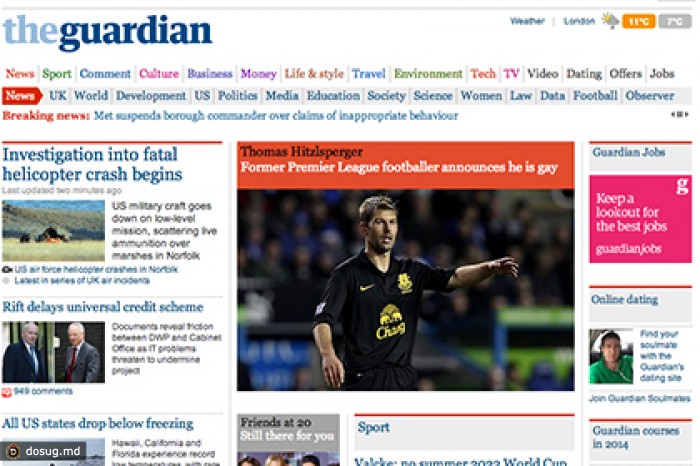 Власти Китая заблокировали доступ к сайту The Guardian