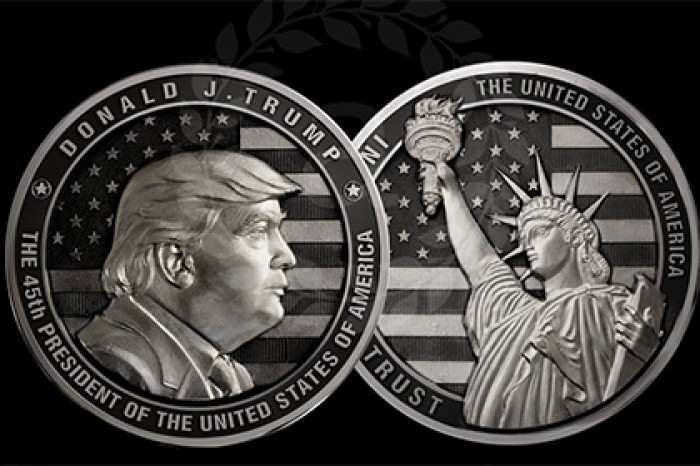 Челябинская компания отчеканила Трампа на монетах за 10 тысяч долларов