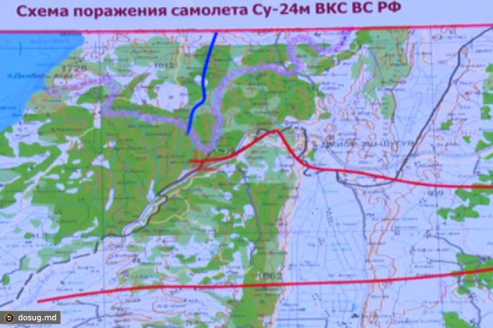 Генштаб показал маршрут Су-24