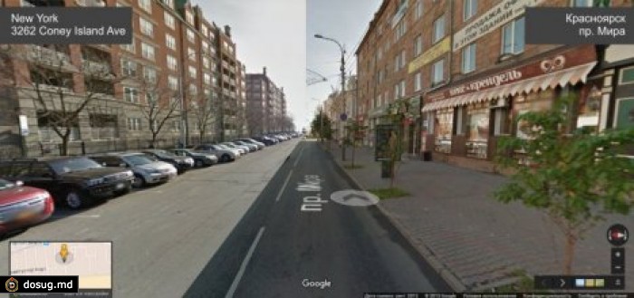 Красноярск или Нью-Йорк: на панорамах Google города оказались близнецами
