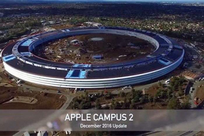 «Летающую тарелку» Apple сняли с беспилотника