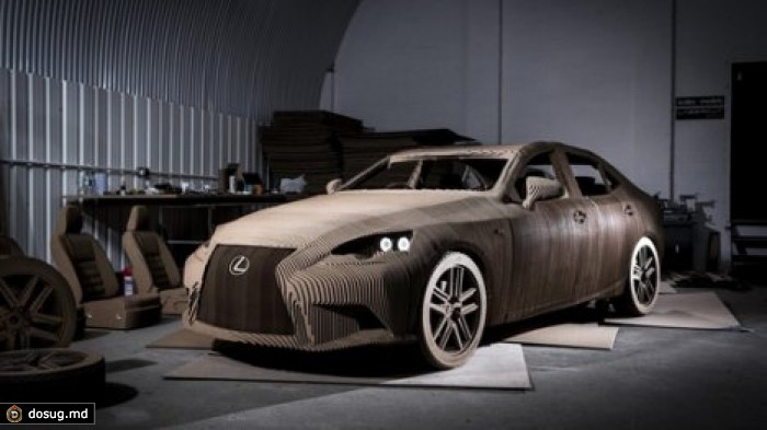 Lexus построил работающий автомобиль из картона