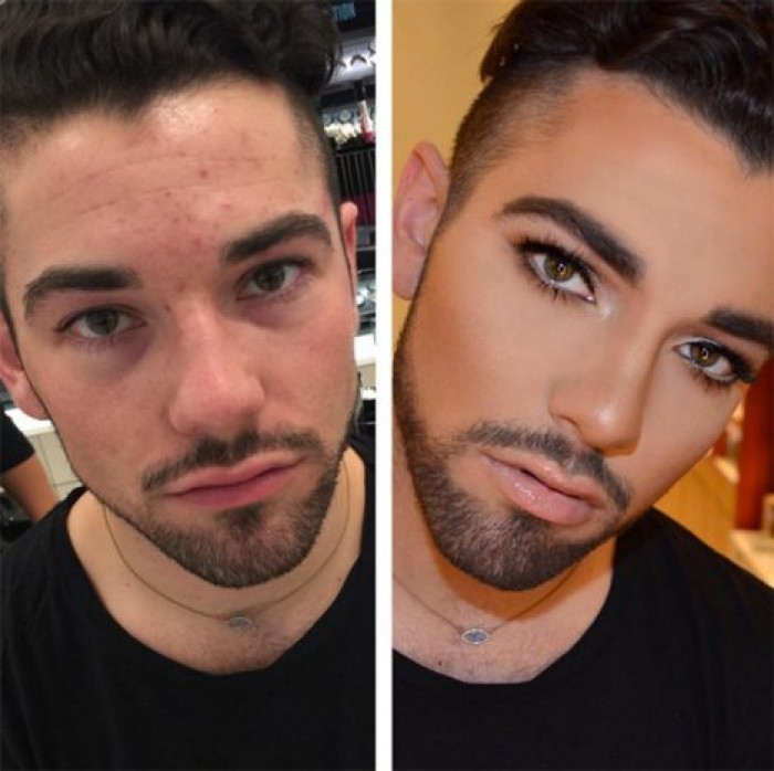 #МакияжПолаНеИмеет: мужчины в Instagram увлеклись косметикой