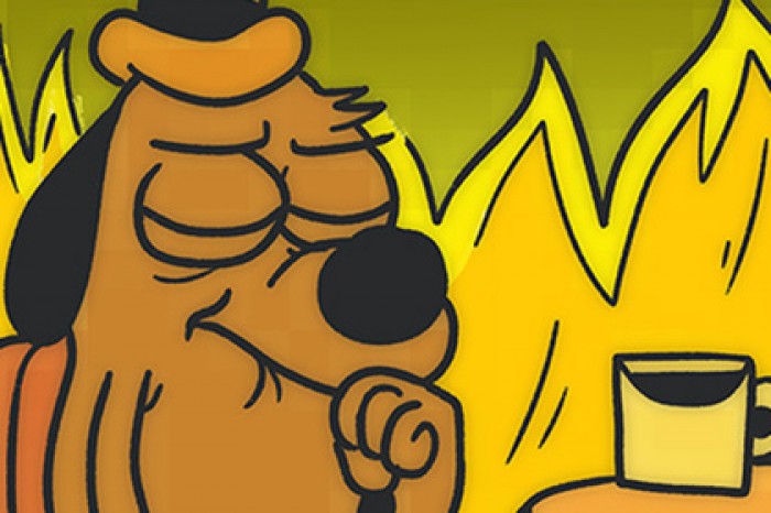 Мем с собакой в огне This is fine обзавелся продолжением