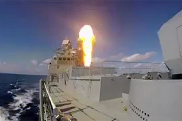 Минобороны опубликовало видео пусков «Калибра» с борта «Адмирала Григоровича»