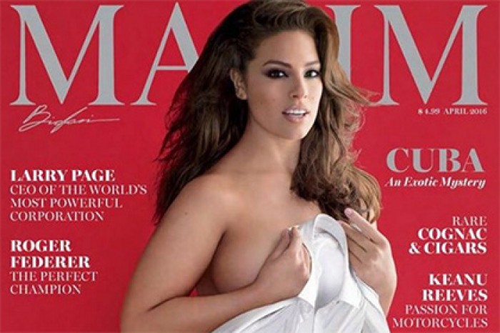 Модель plus-size впервые снялась топлес для обложки Maxim