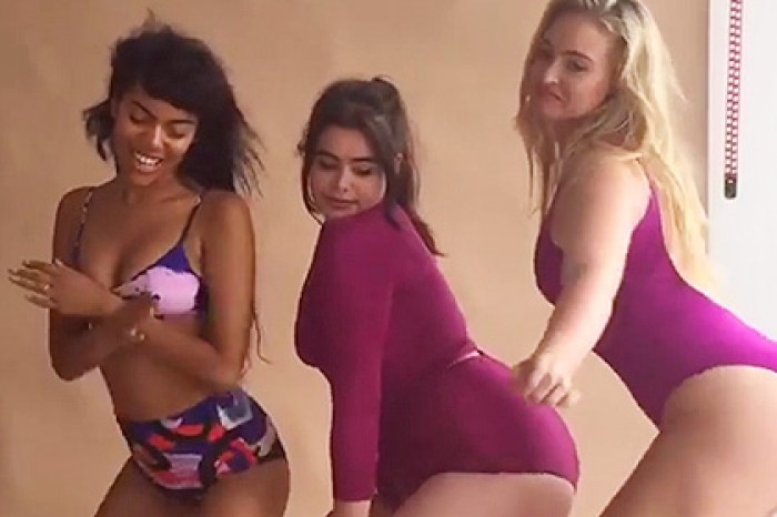Модели plus-size станцевали тверк на съемках