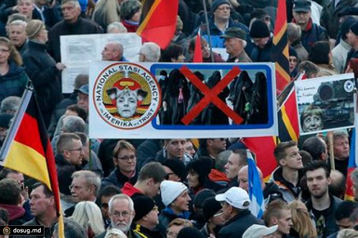 На антиисламском митинге в Дрездене избили журналиста Russia Today