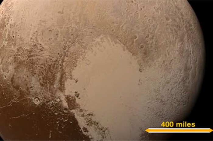 НАСА показало цветное смонтированное видео «посадки» New Horizons на Плутон