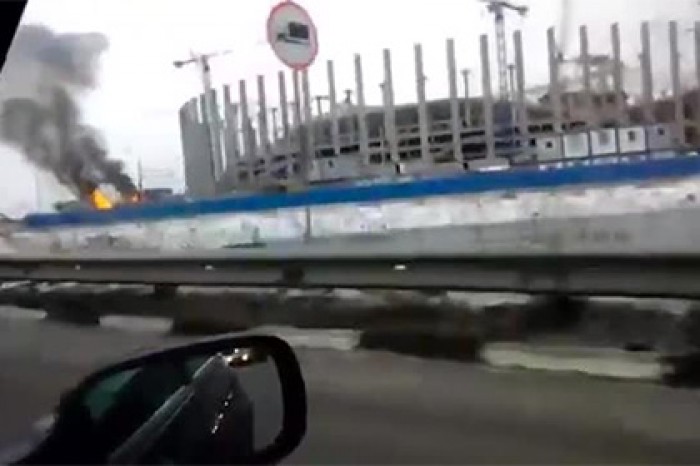 На стройке стадиона ЧМ-2018 в Нижнем Новгороде произошел пожар