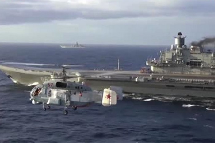 Появились кадры взлета и посадки авиации на палубу крейсера «Адмирал Кузнецов»